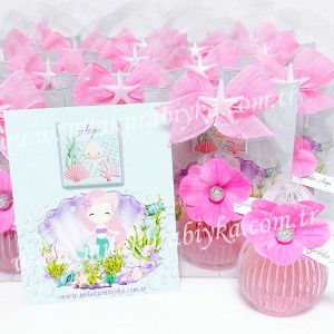 İsimli Deniz Kızlı Kartlı Çikolata